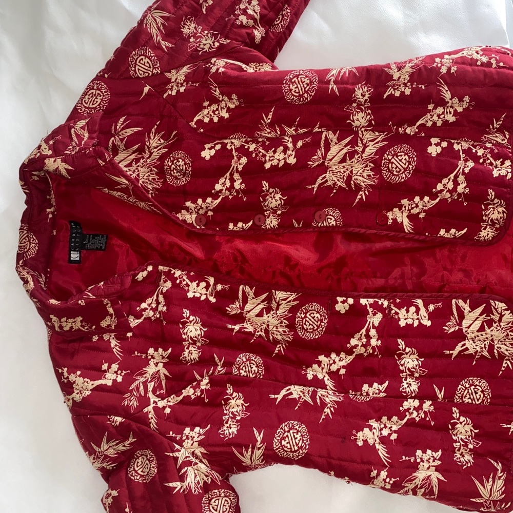 Red designer jacket